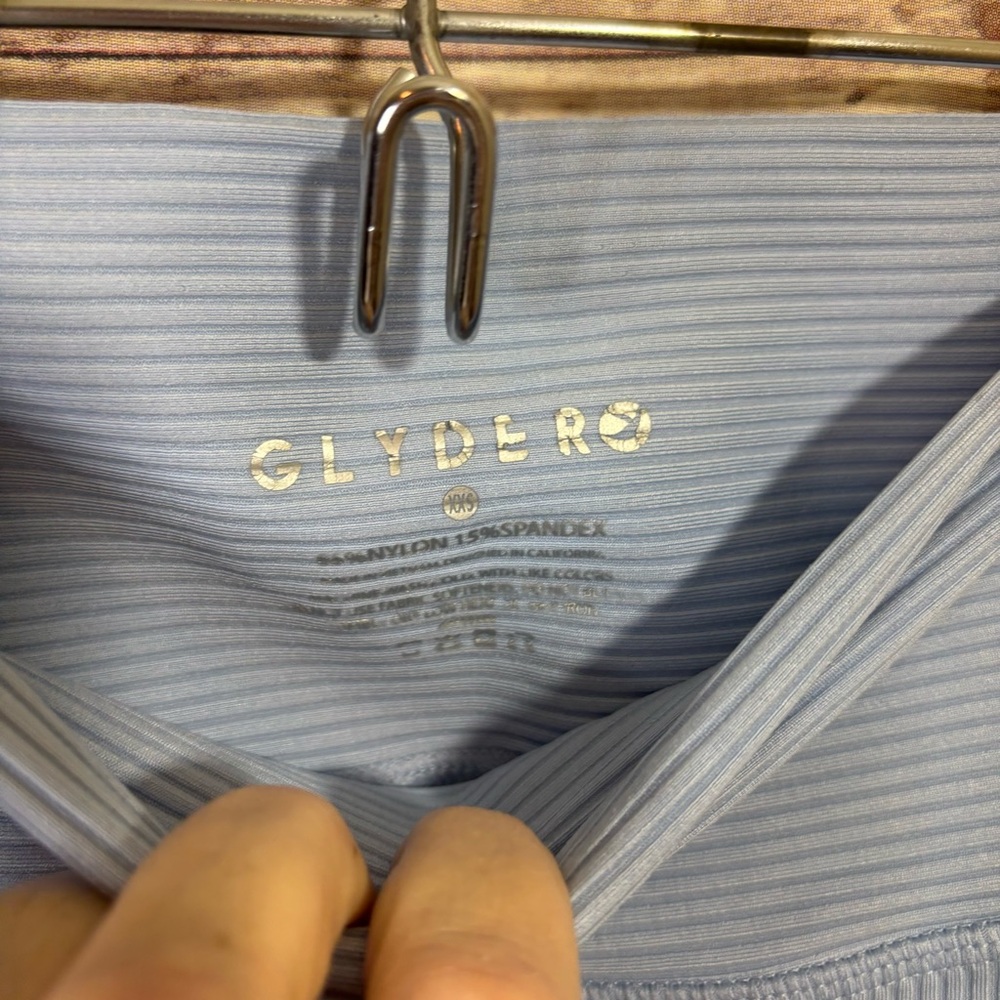 Glyder Jubilant Ribbed Leggings, Ice Blue XXS - Picture 5 of 7